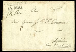Prussia - Pre-stamp Mail 1823, leeces, ... 