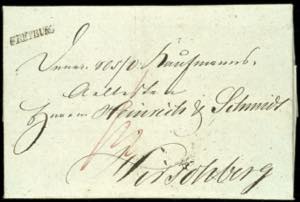 Prussia - Pre-stamp Mail 1821, Freyburg, ... 