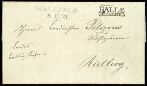 Prussia - Pre-stamp Mail 814, HALLE by ... 