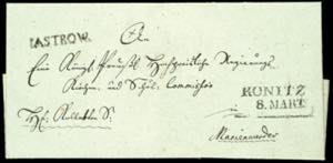 Prussia - Pre-stamp Mail Iastrow, post ... 