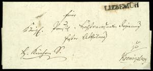 Prussia - Pre-stamp Mail 1823, LIEBEMÜHL, ... 