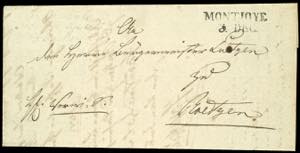 Prussia - Pre-stamp Mail 1814, MONTJOYE, ... 