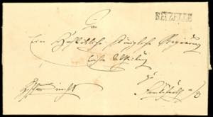 Prussia - Pre-stamp Mail 1824, NEUZELLE, ... 