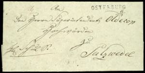 Prussia - Pre-stamp Mail 1825, OSTERBURG, ... 