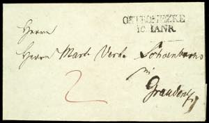 Prussia - Pre-stamp Mail OSTROMEZKE 10 JANR, ... 