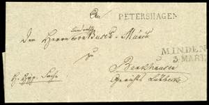 Prussia - Pre-stamp Mail PETERSHAGEN, ... 