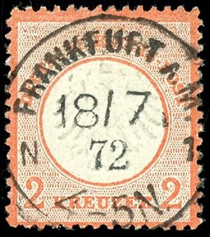 German Reich 2 Kr. Brick red with centered ... 