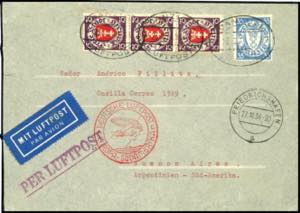 Zeppelinpost - Vertragsstaaten 1934, 11. ... 