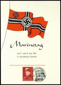 Gedenkblätter 1941, Marinetag am 7. und 8. ... 