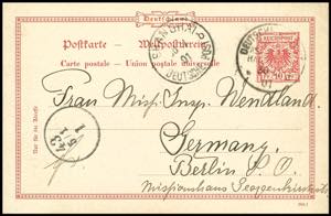 Deutsche Post in China Ganzsache 10 Pfennig ... 