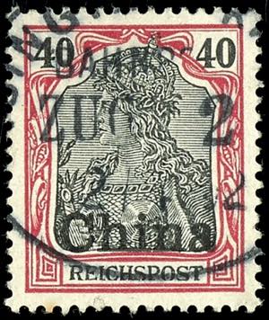 China 40 Pfg Germania \Reichspost\ with ... 