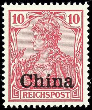 Deutsche Post in China 10 Pf mit ... 