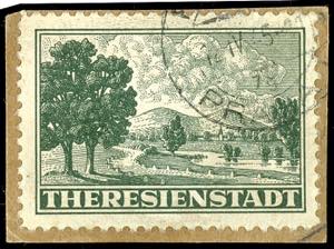 Theresienstadt Admission stamp for packages ... 