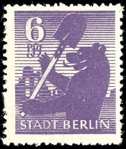 Soviet Sector of Germany 6 Pfg. Dark violet, ... 