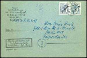 Berlin 80 and 12 Pfg. On properly franked ... 