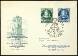 Berlin 10 and 30 Pfg. Bell left on addressed ... 