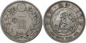 Japan Yen (26, 97g), o. J. (1901-1912), ... 