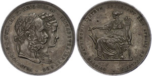 Old Austria coins until 1918 2 Guilder, ... 