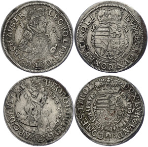 Austria 10 Kreuzer, 1626 and 1632, Leopold, ... 