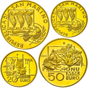 San Marino Set of 20 each and 50 Euro, 2005, ... 