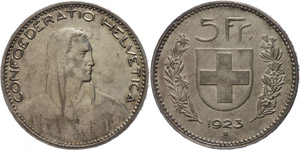 Switzerland 5 Franconia, 1923, HMZ 2-1199c, ... 