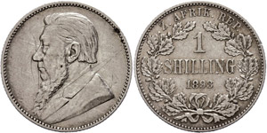South Africa 1 Shilling, 1893, scratch, ... 