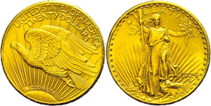 Coins USA 20 Dollar gold, 1924, Liberty ... 