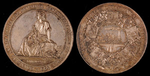 Medallions Germany before 1900 Silver plated ... 