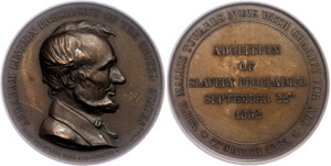 Medallions foreign before 1900 USA, bronze ... 