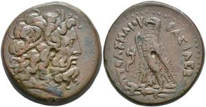 Egypt Æ triobol (34, 77 g), Ptolemaios II. ... 