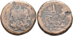 Coins Roman Republic Anonymous As (46, 1 g) ... 