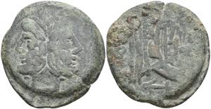 Münzen Römische Republik Anonym, Bronze As ... 
