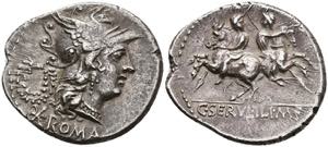 Münzen Römische Republik C. Servilius M. ... 