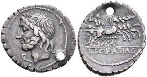 Coins Roman Republic L. Cornelius Scipio ... 
