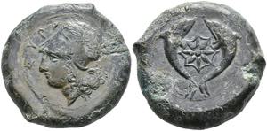 Sizilien Syrakus, Æ-Drachme (32,53g), ... 