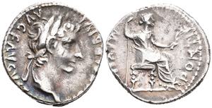 Coins Roman Imperial Period Tiberius, 14-37, ... 