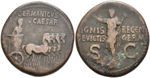Coins Roman Imperial Period Germanicus, 15 ... 
