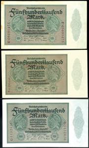 Deutsche Reichsbanknoten 1874-1945 3x ... 