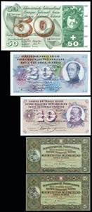 Banknotes of Europe Switzerland, Swiss ... 