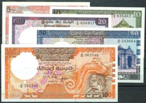 Banknotes of Asia Sri Lanka, Central bank of ... 