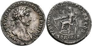 Münzen Römische Kaiserzeit Hadrianus, 117, ... 
