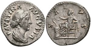 Coins Roman Imperial Period Faustina junior, ... 