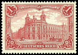 German Reich 1 M. Carmine red, mint never ... 