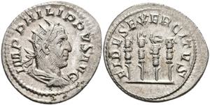 Coins Roman Imperial Period Philip I. Arabs, ... 