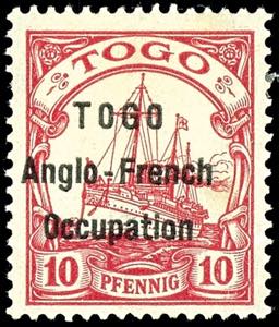 Togo Britische Besetzung 10 Pfg. ... 