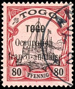 Togo - French Occupation 80 Pfg. With ... 