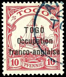 Togo - French Occupation 10 Pfg. With ... 