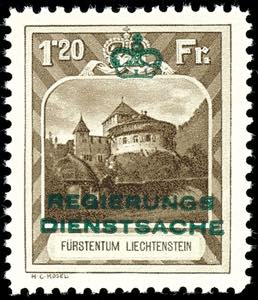 Liechtenstein Postal Service 1932, 5 Rp. 1, ... 
