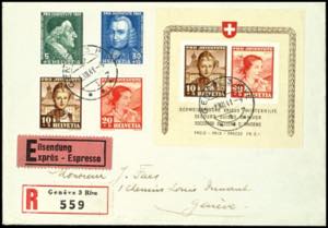 Switzerland Pro Juventute souvenir sheet and ... 