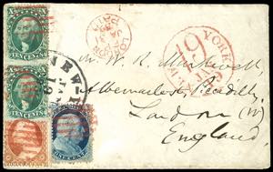 USA General Issues 1 c. Blue, 3 c. Red and ... 